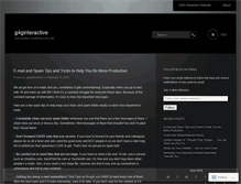 Tablet Screenshot of g4ginteractive.wordpress.com