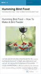 Mobile Screenshot of hummingbirdfood.wordpress.com