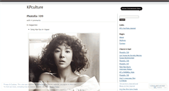 Desktop Screenshot of kpculture.wordpress.com