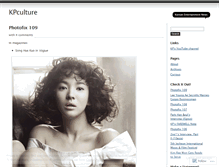 Tablet Screenshot of kpculture.wordpress.com