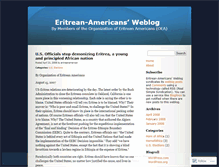 Tablet Screenshot of eritreanamerican.wordpress.com