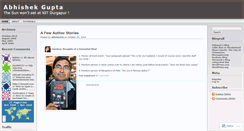 Desktop Screenshot of abhishekin.wordpress.com