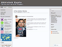 Tablet Screenshot of abhishekin.wordpress.com