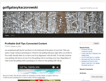 Tablet Screenshot of golfgalaxykaczorowski.wordpress.com