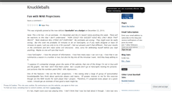 Desktop Screenshot of knuckleballsblog.wordpress.com