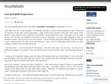 Tablet Screenshot of knuckleballsblog.wordpress.com