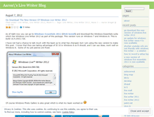 Tablet Screenshot of livewriterblog.wordpress.com