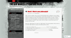 Desktop Screenshot of ajrworldliterature.wordpress.com