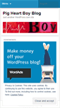 Mobile Screenshot of pigheartboy.wordpress.com