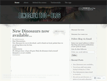 Tablet Screenshot of dinosaurzooipad.wordpress.com