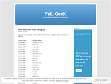 Tablet Screenshot of failgeek.wordpress.com