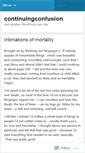 Mobile Screenshot of continuingconfusion.wordpress.com