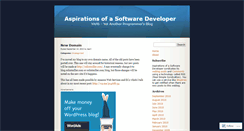 Desktop Screenshot of developeraspirations.wordpress.com