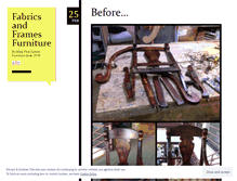 Tablet Screenshot of fabricsandframesfurniture.wordpress.com