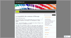 Desktop Screenshot of alimentationdotcom.wordpress.com