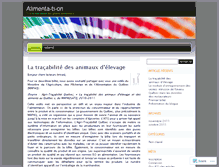 Tablet Screenshot of alimentationdotcom.wordpress.com