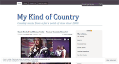 Desktop Screenshot of mykindofcountry.wordpress.com