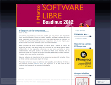Tablet Screenshot of boadinux2012.wordpress.com
