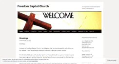 Desktop Screenshot of freedombaptistchurchnc.wordpress.com