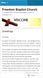 Mobile Screenshot of freedombaptistchurchnc.wordpress.com