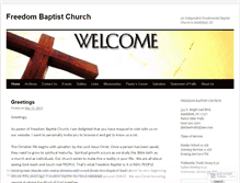 Tablet Screenshot of freedombaptistchurchnc.wordpress.com