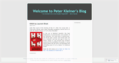 Desktop Screenshot of peterkleiner.wordpress.com