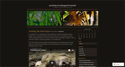 Desktop Screenshot of animalsndanger.wordpress.com