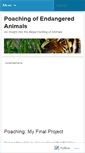 Mobile Screenshot of animalsndanger.wordpress.com