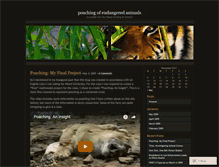 Tablet Screenshot of animalsndanger.wordpress.com