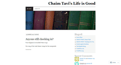 Desktop Screenshot of chaimtavi.wordpress.com
