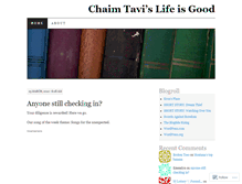 Tablet Screenshot of chaimtavi.wordpress.com