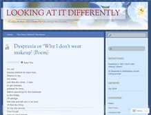 Tablet Screenshot of lookingatitdifferently.wordpress.com