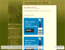 Tablet Screenshot of joanranquet.wordpress.com