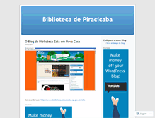 Tablet Screenshot of bibliotecadepiracicaba.wordpress.com