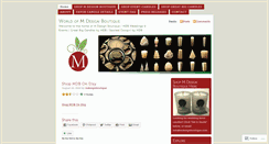 Desktop Screenshot of mdesignboutique.wordpress.com