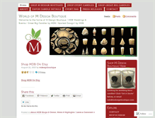 Tablet Screenshot of mdesignboutique.wordpress.com