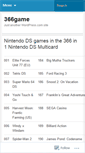 Mobile Screenshot of 366game.wordpress.com