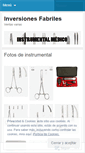 Mobile Screenshot of inversionesfabriles.wordpress.com