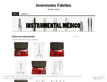 Tablet Screenshot of inversionesfabriles.wordpress.com