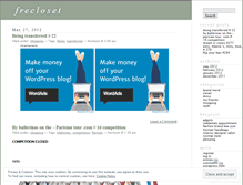 Tablet Screenshot of frecloset.wordpress.com