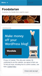 Mobile Screenshot of mefoodatarian.wordpress.com