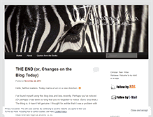 Tablet Screenshot of embarrassedzebra.wordpress.com