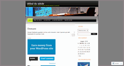 Desktop Screenshot of debutdusiecle.wordpress.com