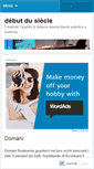 Mobile Screenshot of debutdusiecle.wordpress.com