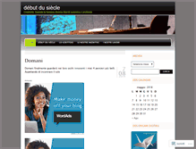 Tablet Screenshot of debutdusiecle.wordpress.com