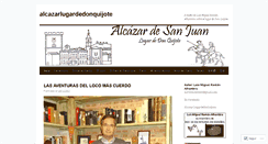 Desktop Screenshot of alcazarlugardedonquijote.wordpress.com