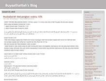 Tablet Screenshot of buyaathaillah.wordpress.com