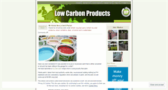 Desktop Screenshot of lowcarbonproducts.wordpress.com