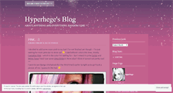 Desktop Screenshot of hyperhege.wordpress.com