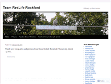 Tablet Screenshot of paradiseboundteamresliferockford.wordpress.com